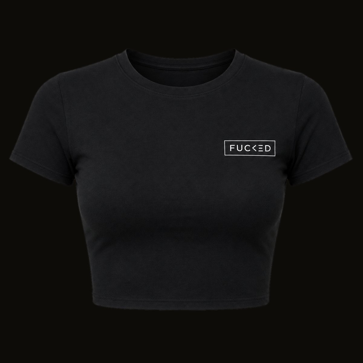 The Vice fitted crop tee, front